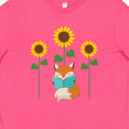 thumbnail image 4 of Inktastic Reading Book Lover Sunflower Fox Youth T-Shirt, 4 of 5