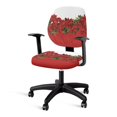 thumbnail image 3 of Chririnla Office Chair Cover Poinsettia Christmas Pattern with Removable Breathable Office Computer Chair Covers for Gaming Chairs, 2 Pcs Office Chair Covers, 3 of 8
