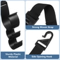 thumbnail image 3 of UPGRATOR 2Pcs Auto Interior Accessories Black Plastic Car Back Seat Hooks Multi Position Storage Organizer, 3 of 8