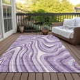 thumbnail image 6 of Addison Rugs Chantille Indoor/Outdoor Transitional Swirls Lavender Washable Rectangle Rug, 8' x 10', 6 of 6