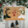 thumbnail image 4 of Fall Reindeer Star Welcome Doormat, Natural Coir Material Thanksgiving Decor, Entrance Porch Outdoor Home Rug, 4 of 5