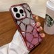 thumbnail image 3 of Funda de teléfono de lujo para niña para iPhone 16, 15, 14, 13, 12, 11 Pro Max Plus, con purpurina, brillante, 3D, cubo, diamante, mármol, suave, TPU, a prueba de golpes, 3 of 5