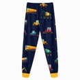 thumbnail image 6 of TOWED22 Kids Boys Pajamas 2 Piece Long Sleeve Print Top and Pants Set Cotton Pjs Sleepwear Little Boys Fall Winter 6-12 Months 12-24 Months 2t 3t 4t 5t 6t 7t 8t 9t Children,Dark Blue,6-7 Y, 6 of 8