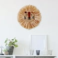thumbnail image 4 of AMLESO Rural Hand-woven 3D Cartoon Animal Straw Wall Art Hanging Rattan Tapestry Decor F, 4 of 8