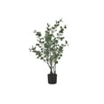 thumbnail image 2 of Indoor Plants Artificial Plant, 35" Tall, Eucalyptus Tree, Indoor, Faux, Fake, Floor, Greenery, Potted, Decorative, Green Leaves, Black Pot,Artificial Flowers, 2 of 5