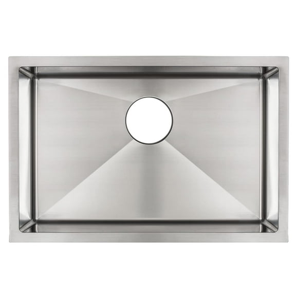 Strictly Sinks 27 Inch Stainless Steel Undermount Kitchen Sink – 18 Gauge Single Bowl Stainless Kitchen Sink - Sink Only