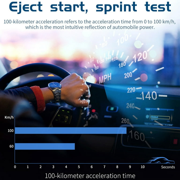 Universal Digital Speedometer GPS Car HUD Head Up Display MPH Overspeed  Alarm US 