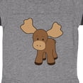 thumbnail image 3 of Inktastic Cute Moose Boys or Girls Baby Bodysuit, 3 of 4