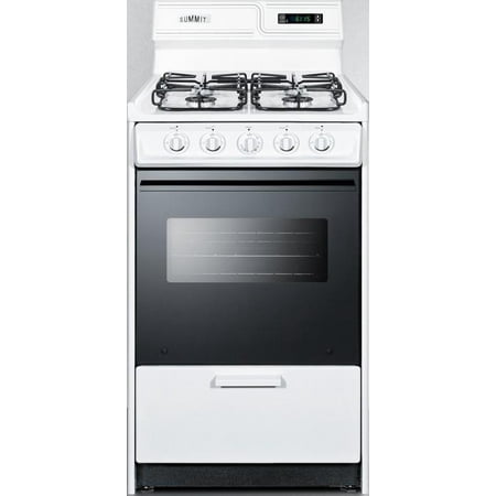WTM1307DKS 20 Gas Range with 4 Sealed Burners  2.46 cu. ft. Oven Capacity  Porcelain Cooktop Surface  Broiler Drawer  Digital Clock and Timer  in (Best Rated Double Oven Gas Range)