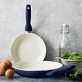 thumbnail image 2 of GreenPan Rio Ceramic Nonstick 7", 9.5" and 11" Frypan Set | Navy, 2 of 6