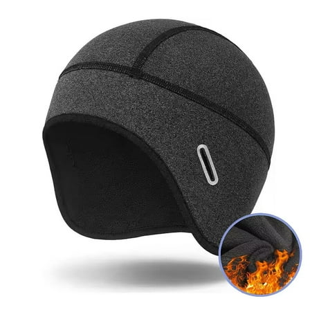 Skull Cap Helmet Liner with Glasses Holes Winter Thermal Cycling Cap for Men & Women Cycling Hat Beanie