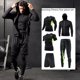 thumbnail image 2 of Traje de fitness para hombre, conjunto completo de cinco piezas ajustado para deportes al aire libre, traje de fitness de compresión de secado rápido, baloncesto, correr, 2 of 6