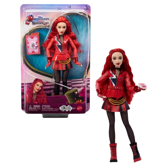 Disney Descendants: Wicked Wonderland, Red, Daughter of Queen of Hearts Fashion Doll & Accessory