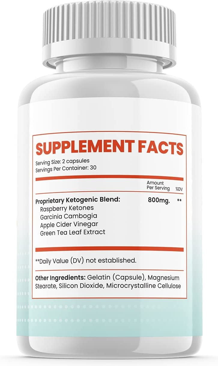 5 Pack Tru Keto Pills, Advanced Ketogenic Formula 300 Capsules