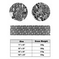 thumbnail image 6 of Xipuska Halloween Bed Runners for King Size Bed, Decorative Bed Throws for Foot of Bed, Black Grey Skull Skeletons Flowers Bed Runner Sofa Throw Bedding Scarf Protector Slipcover for Bedroom/Hotel, 6 of 6