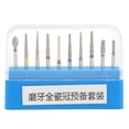 thumbnail image 1 of Kit de 10 brocas para pulido dental de acero inoxidable de alta velocidad para pulido., 1 of 14