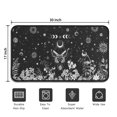 thumbnail image 5 of Black Gothic Sun Moon Flower Pattern Door Rugs,Washable Non Slip Door Mats Indoor,Decorative Door Mats,Entry Mat Indoor for Entrance,Bedroom,Kitchen,Bathroom,30"x17", 5 of 6