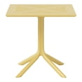 thumbnail image 2 of WestinTrends Playa 31.5" Square Plastic Outdoor Patio Dining Table for 4, Yellow, 2 of 6