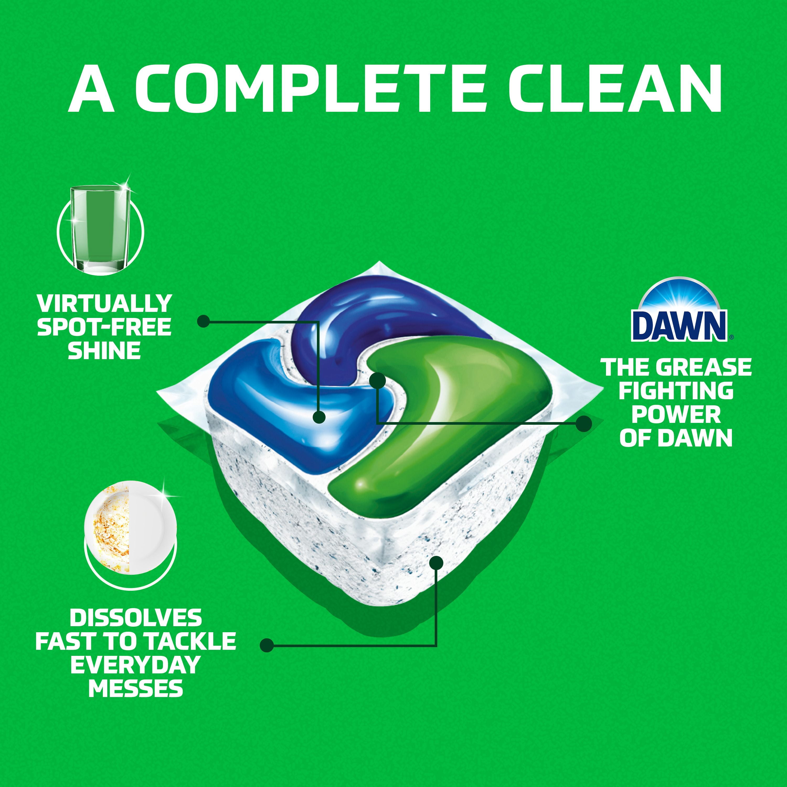 Cascade Complete Action Pacs, Dishwasher Detergent, Fresh 45CT