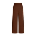 thumbnail image 4 of Bixock Summer Women's Clothing,Wide Leg Sweatpants for Women,Pants for Women Solid Color High Waist Droopy Straight Elegant Wide Leg Pants with Pockets Soft Pants Clothes, 4 of 5