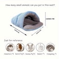 thumbnail image 5 of LEEYNEER Soft & Cozy Pet Bed - Semi-Enclosed Hideout Nest with Slipper Design  Plush Polyester Fiber for Cats  Hamsters  Rabbits - No Assembly Needed  Durable & Easy-Clean Small Animal Sh, 5 of 5
