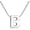 Initial B necklace, variant on Initial Necklace 925 Sterling Silver Letter Pendant Personalized 26 Alphabet Necklace for Women Men A-Z