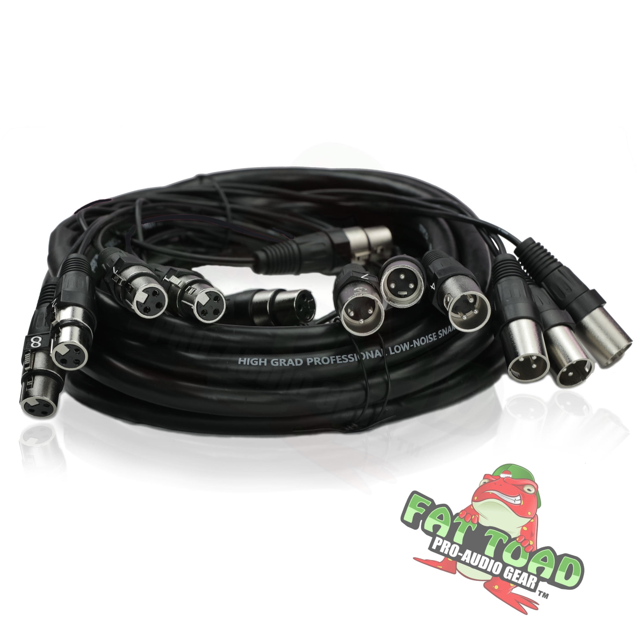XLR Snake Cable (8 Channels) 20 FT by Fat Toad Patch Studio, Stage