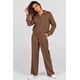 thumbnail image 4 of Sudadera PRETTYGARDEN para mujer, 2 piezas, color marrón, talla M, 4 of 8