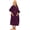 Purple, variant on ALLEN & MATE 100% Cotton Kids Hooded Surf Poncho Changing Robe, Quick Absorbent Wearable Swim Towel Boys & Girls, 6-13 Years