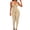 Khaki, variant on Vedolay Women Jumpsuits Women's Summer Elegant Halter Neck Sleeveless High Waist Belted Dressy Wide Leg Pant Jumpsuits,Pink L