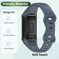 thumbnail image 4 of MYKOMI 10 Pcs Compatible for Fitbit Charge 5 / Charge 6 Watch Bands Women Men, Watch Band for Charge 5/Charge 6 Adjustable Soft Sport Replacement Silicone Watch Band Straps Wristbands Bracelet, 4 of 6