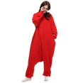 thumbnail image 4 of Pijama ROYAL WIND unisex con forma de animal para adulto, color rojo navideño, 4 of 6
