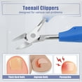 thumbnail image 2 of Unique Bargains Toe Nail Clippers for Thick Ingrown Toenails for Men Seniors Curved Blade Ingrown Toenail Trimmer Blue, 2 of 7