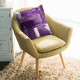 thumbnail image 2 of Throw Pillow Covers 18x18 Inch, Purple Abstract Decorative Pillow Cases for Couch Sofa Bed, Modern Mottled Art Oil Painting Cotton Linen Square Home Decor Pillowcases with Hidden Zipper, 2 of 7