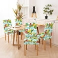 thumbnail image 5 of Fruit Kitchen Chair Covers Set of 4 Seamless Tropical Fruits Pattern Exotic with Pomegranate Banana Flowers and Leav Super Fit Stretch Removable Washable Short Dining Chair Protector Cover, 5 of 5