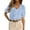 Light Blue, variant on Women's Summer Dressy Casual Blouses Short Sleeve V Neck Ruffle Going Out Tops Shirt Trendy Spring Outfits