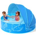 thumbnail image 1 of Piscina infantil Hikiddy plegable con toldo de 120 cm para 6 a 48 meses, 1 of 9