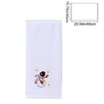 thumbnail image 3 of Steadline Snowman and Santa Cotton Kitchen Towel - Embroidered Christmas Hand Towel for Holiday Decor and Practical Kitchen Use During Winter Season, 3 of 7