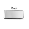 thumbnail image 3 of Bling Jewelry Mens Basic Large Wide Strong Money Clip Card Holder Silver Plated Stainless Steel, 3 of 6