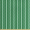 thumbnail image 1 of Abstract Geometry Sofa Upholstery Fabric by the Yard, Continuous Modern Vertical Leaves Print on Plain Backdrop, Decorative Fabric for DIY and Home Accents, White Green Hunter Green by Ambesonne, 1 of 4