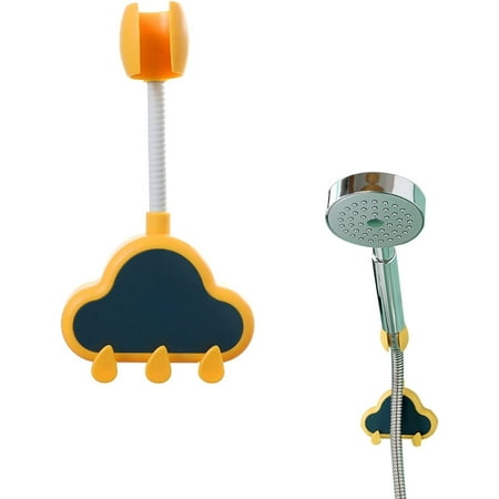 

Shower Head Holder Shower ABS Suction Cup Bracket Cloud Shaped Shower Holder Adjustable Shower Support for Child Handheld Showerhead Bracket Shower Holder Bracket Wall Mounted for Bathroom