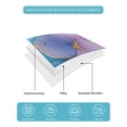thumbnail image 5 of Blue Purple Pink Floral Marble Twin XL Size Down Alternative Comforter,Lightweight Comforter Quilt Bedding Set with Pillow Shams Contemporary Abstract Art Bed Comforter Duvet Insert 68"x98", 5 of 7