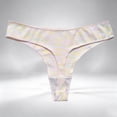 thumbnail image 2 of IFNWSV Womens Thong Underwear Low Rise Ribbed Breathable Stretch Panties for Women Comfort Fit Daily Wear Pink M, 2 of 5