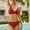 Watermelon Red, variant on Jjayotai Women's High Waisted Bikini, Twist Front Tie Back 2 Piece Swimsuits, Wrap Halter Bathing Suit Wine S
