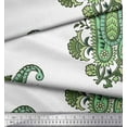 thumbnail image 2 of Soimoi Rayon Fabric Floral & Paisley Block Decor Fabric Printed Yard 56 Inch Wide, 2 of 3