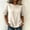 (New28)Beige, variant on Womens Bohemian Tops Casual Flax Fashion Tops V Neck Lace Trim Elastic Cuff 3/4 Sleeve Summer Blouses Jeans Matching Tops for Women