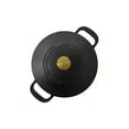 thumbnail image 2 of Martha Stewart Gatwick 7 QT Enameled Cast Iron Dutch Oven - Black matte, 2 of 4