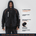 thumbnail image 3 of RefrigiWear Men's PolarForce Pullover Sweatshirt - Insulated Hoodie with Kangaroo Pocket, 3 of 6