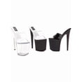 thumbnail image 4 of Ellie Shoes E-850-Vanity 8" Heel Womens Platform Mule. Clear/Black / 9, 4 of 4