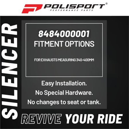 Polisport(ポリスポーツ) バイク サイレンサー プロテクター ブラック 円周340-400mm